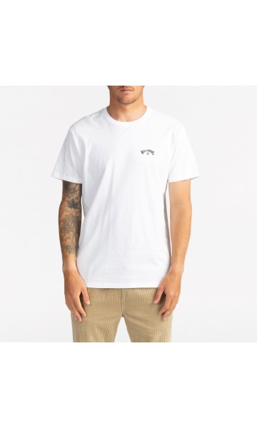 Billabong 12 Arch Wave Sırt Baskılı Erkek Beyaz T-Shirt